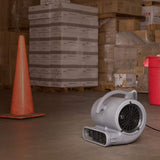 Wholesale-B Air VP50 - 1/2 HP Air Mover for Janitorial Water Damage Restoration Stackable Carpet Dryer Floor Blower Fan in Grey-Fans-Electro Vision Inc