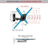 Wholesale-Barkan 3200 Wall Mount - 3 Movements (Rotate,Swivel,Tilt)-TV Mount-Electro Vision Inc
