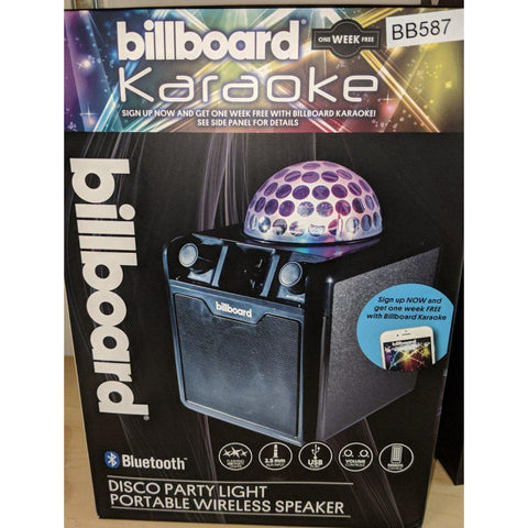 Wholesale-Billboard BB587 Portable Party Speaker w Lights-Bluetooth Audio-Electro Vision Inc