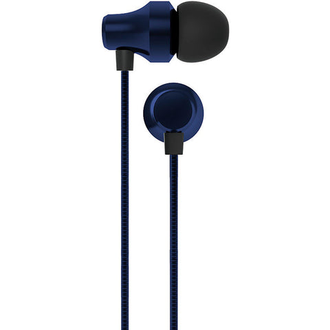 Wholesale-Coby CVPE04 Tangle-Free Flat Cable Metal Stereo Earbuds Black-Bluetooth Audio-Electro Vision Inc
