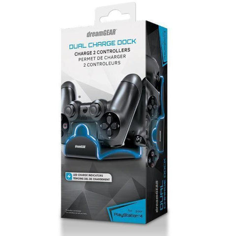 Wholesale-Dreamgear 6402 PS4 Dual Charge Dock - Charge 2 controllers-Video Games-Electro Vision Inc