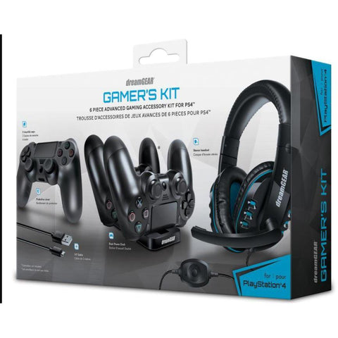 Wholesale-Dreamgear 6436 Gamers Kit 6 Piece Advanced Gaming Accesory Kit For Ps4-Video Games-Electro Vision Inc