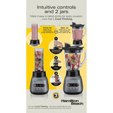 Wholesale-Hamilton Beach 58181 Wave Crusher Blender with Two Jars GLASS JAR-Blender-Electro Vision Inc