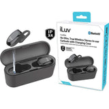 Wholesale-iLuv TRUEBTAIR True Wireless Stereo InEar Earbuds with Charging Case Black-Bluetooth Audio-Electro Vision Inc
