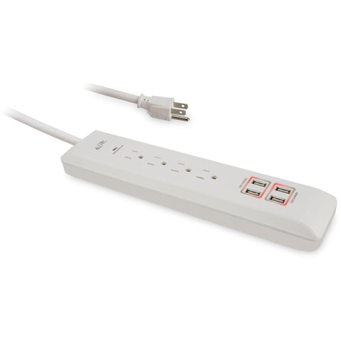 Wholesale-iLive IAT46w 4 Outlet Surge Protector with 4 USB Ports-Power Outlet-Electro Vision Inc