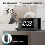 Wholesale-iluv TS5QWULBK - TimeShaker-Wireless Charging Alarm Clock w/ Jumbo Display, Radio-Alarm Clock-Electro Vision Inc