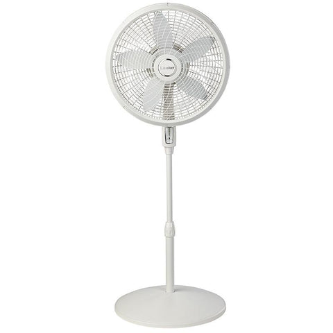 Wholesale-Lasko S18355M 18" Stand Fan W/ Remote White-Fans-Electro Vision Inc