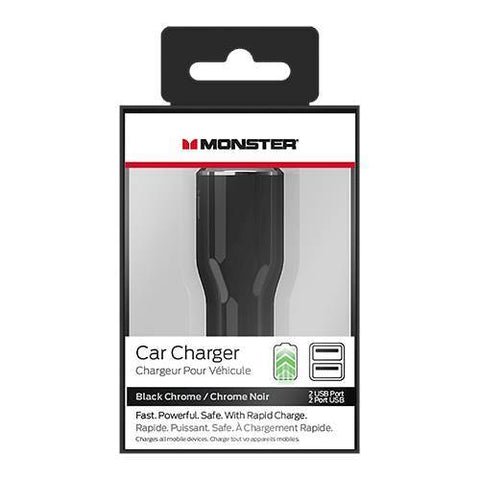 Wholesale-MONSTER MOBILE CAR CHARGER W 2 USB PORTS-Accessories-Electro Vision Inc