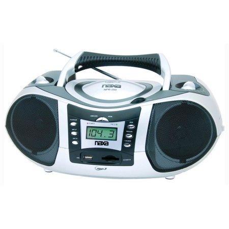 Wholesale-Naxa NPB250 Radio CD Boombox w USB-Boombox Radio Alarm-Electro Vision Inc