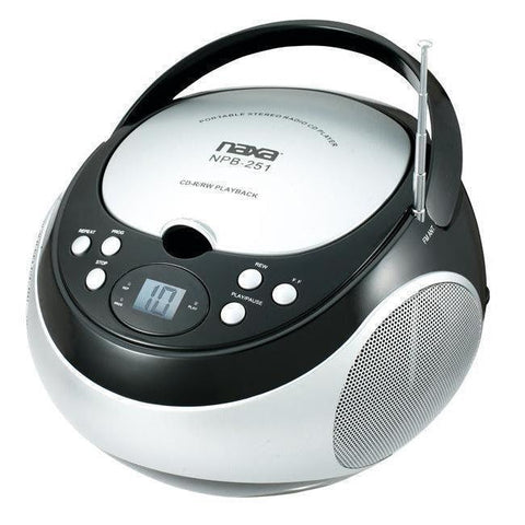 Wholesale-Naxa NPB251 Radio CD Boombox-Boombox Radio Alarm-Electro Vision Inc