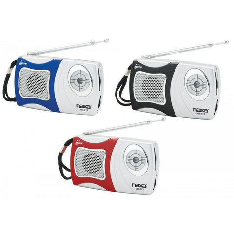 Wholesale-Naxa NR712 Portable Pocket Radio AM/FM-Boombox Radio Alarm-Electro Vision Inc