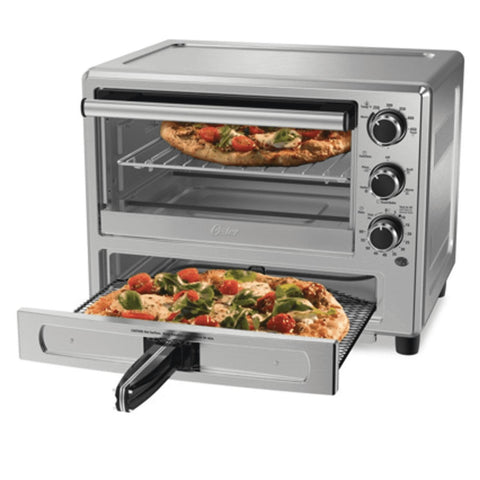 Wholesale-Oster TSSTTVPZDA Toaster Oven w Pizza Drawer - Stainless Steel-Toaster Oven-Electro Vision Inc