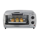 Wholesale-Oster TSSTTVVGS1 Stainless Steel 4-Slice Toaster Oven-Toaster Oven-Electro Vision Inc