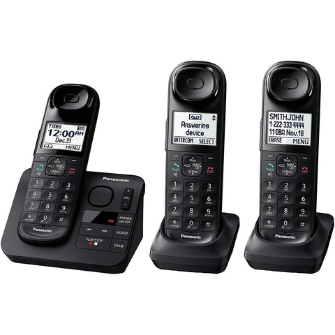 Wholesale-Panasonic KXTG3683B - 3 Handset Cordless Phone W Answering Machine-Phone-Electro Vision Inc