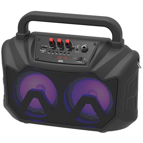 Wholesale-QFX BT2001 2x5” PORTABLE PARTY SPEAKER-Bluetooth Audio-Electro Vision Inc