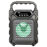 Wholesale-QFX PBX2 4" Rechargeable Portable Party Speaker w Light-Bluetooth Audio-Electro Vision Inc