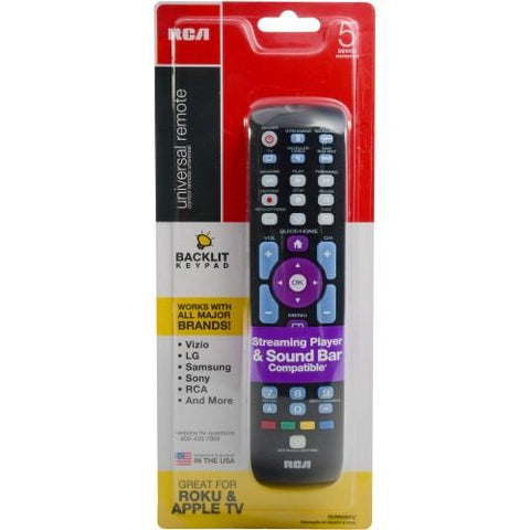 Wholesale-RCA RCRN05 Universal Remote 5 Function-Remote-Electro Vision Inc