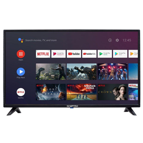 Wholesale-Sceptre A328BV-SR 32" Class HD (720p) Android Smart LED TV with Google Assistant-TV-Electro Vision Inc