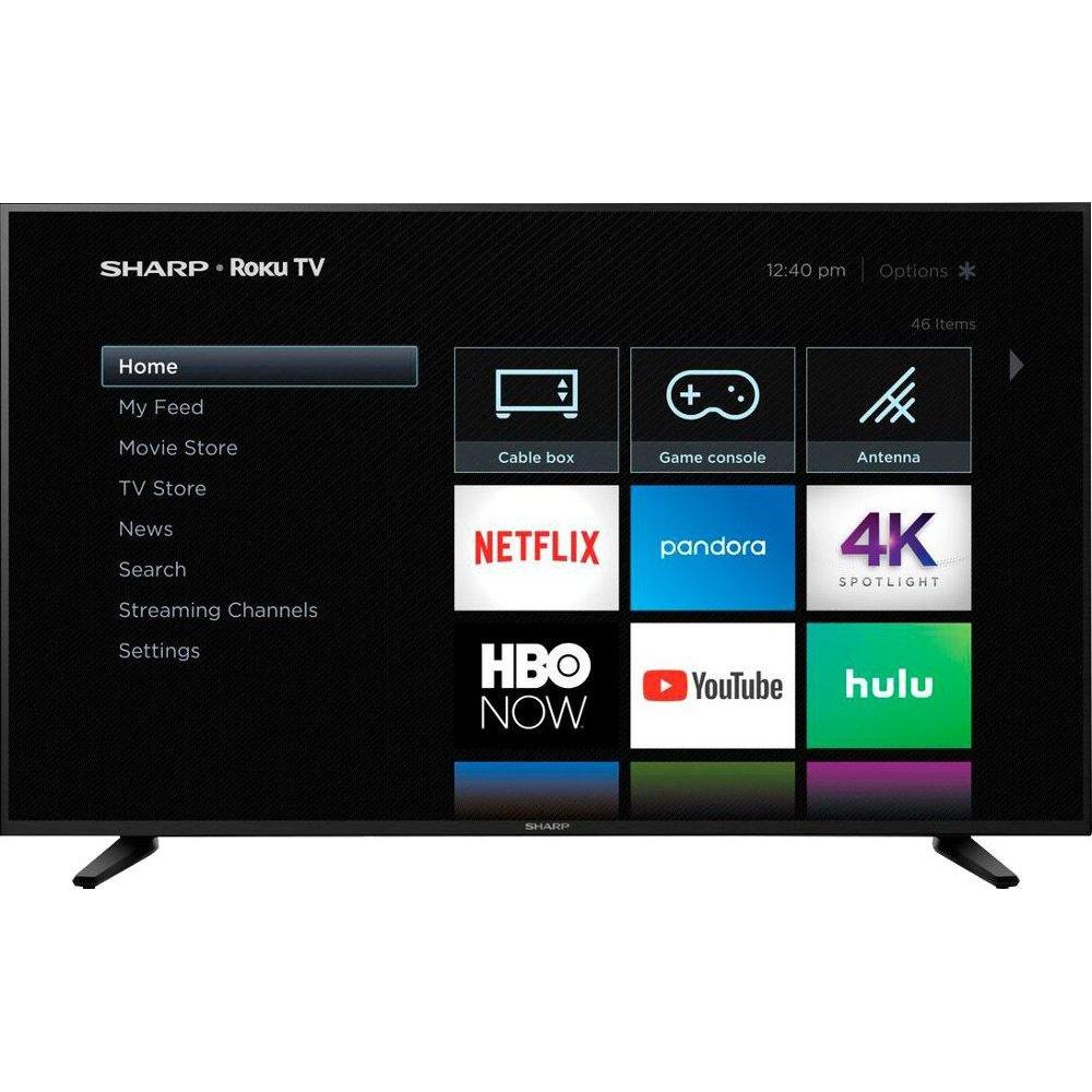 Wholesale-Sharp - 58" Class - LED - 2160p - Smart - 4K UHD TV with HDR - Roku TV-TV-Electro Vision Inc