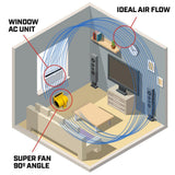 Wholesale-Super Fan Home Personal Portable High Velocity Air Mover Floor Fan GRAY-Fans-Electro Vision Inc