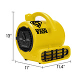 Wholesale-Super Fan Home Personal Portable High Velocity Air Mover Floor Fan GRAY-Fans-Electro Vision Inc