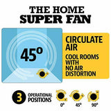 Wholesale-Super Fan Home Personal Portable High Velocity Air Mover Floor Fan GRAY-Fans-Electro Vision Inc