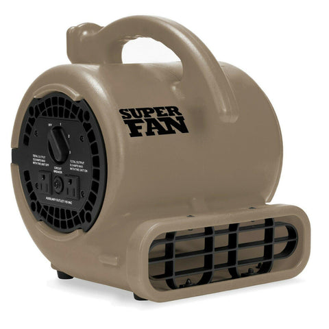 Wholesale-Super Fan Home Personal Portable High Velocity Air Mover Floor Fan GRAY-Fans-Electro Vision Inc