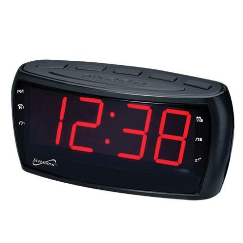 Wholesale-Supersonic SC379 Alarm Clock Jumbo Display - AM/FM-Alarm Clock-Electro Vision Inc