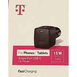 Wholesale-T-Mobile Fast Charging 15W 3amp Single Port USB-C Car Charger-Car Adaptor-Electro Vision Inc