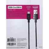 Wholesale-T-Mobile USB C to USB A Charging Cable - 4 ft - Black-Cable-Electro Vision Inc