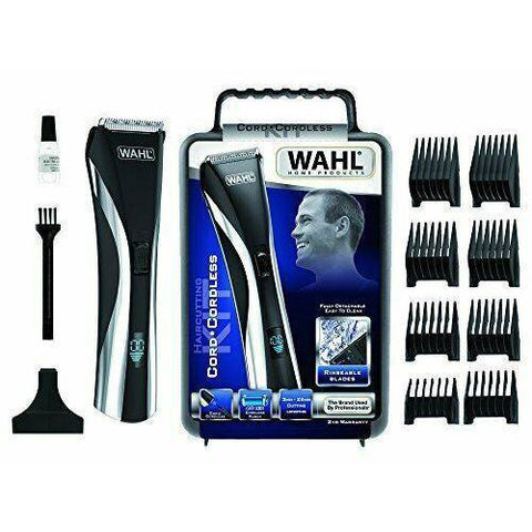 Wholesale-Wahl 9697-101 Hybrid Clipper Hair & Beard Cutting Kit 100-240v-Men's Grooming-Electro Vision Inc