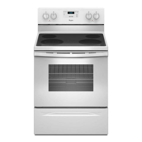 Wholesale-Whirlpool WFE320MOEW Electric Range 30" White-Range-Electro Vision Inc